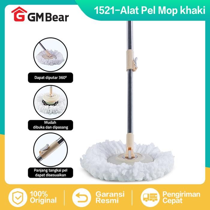 ASLI GM Bear Tongkat Set + Kain Pel 1521 - Mop Stick Set with MOP READY STOCK