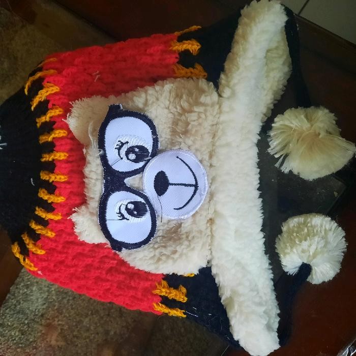 Kupluk Afika Karakter Bear anak Cewek Cowok Balita Nyaman Kids