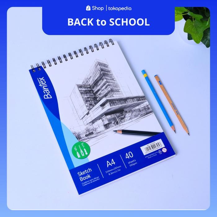 

Pilihan- Bantex Sketchbook A4 160Gr / Buku Gambar Sketsa 40 Lembar Model Spiral Bk1002