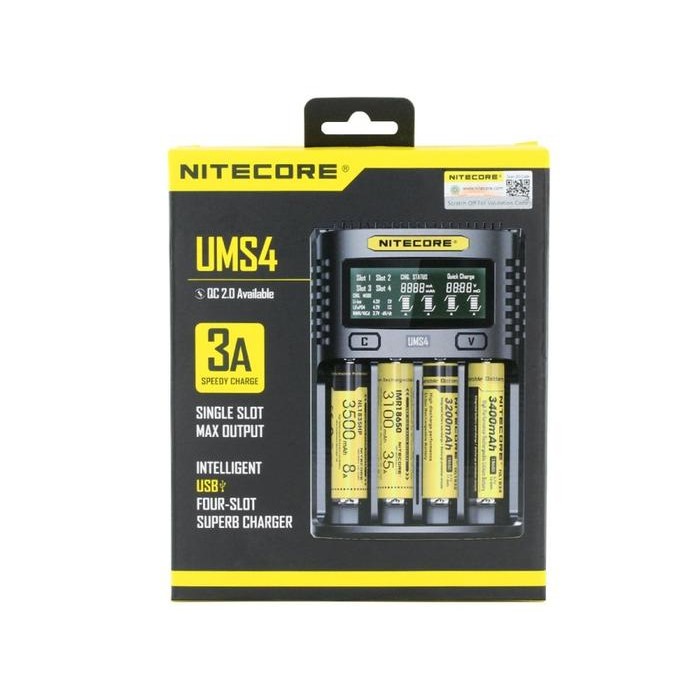 Murah Nitecore Ums4 Charger Authentic Terlariss 