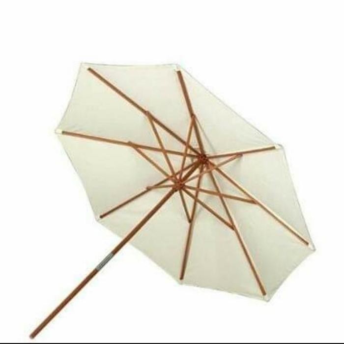 SIAPKIRIM Payung Tenda Cafe Taman Bahan Kayu Jati READY STOCK