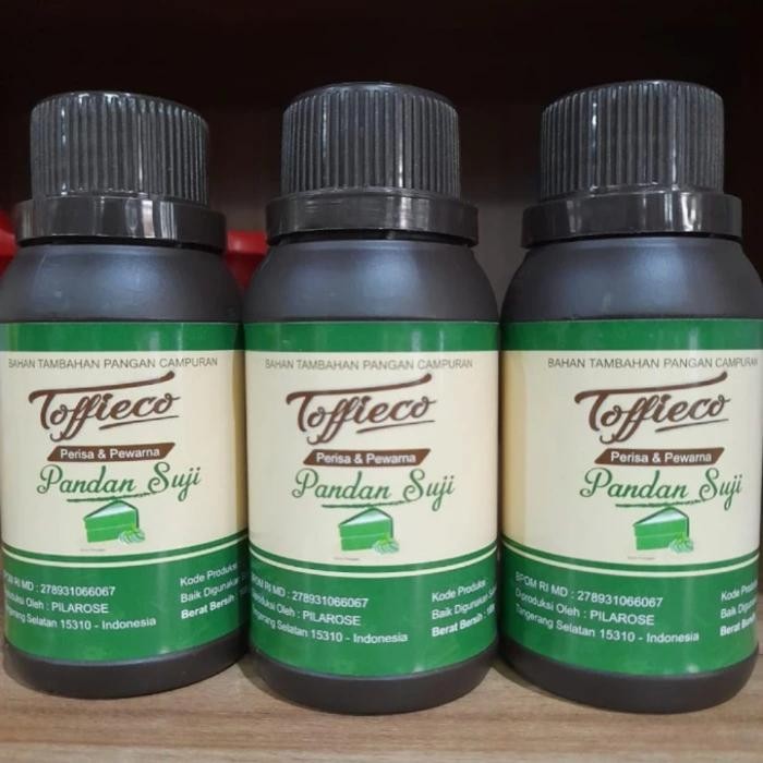 Stok Baru Toffieco Pasta Pandan Suji 100 gr/ Perisa Pandan suji