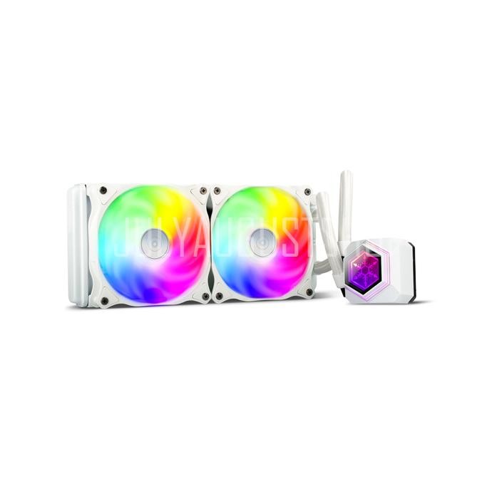 SilverStone PermaFrost PF240-ARGB AIO CPU Cooler - White Edition