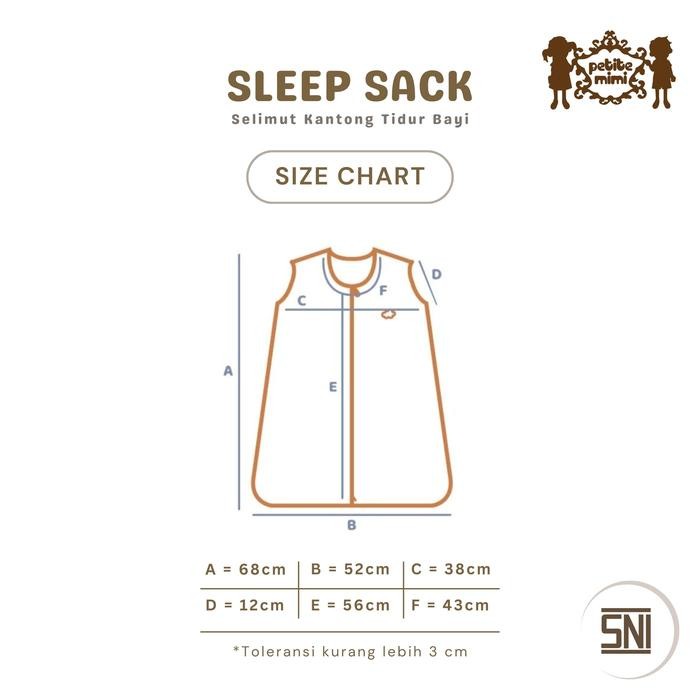 Pilihan- Petite Mimi Sleep Sack / Selimut Kantong Tidur Bayi Sleep Sack Kantong Tidur Bayi