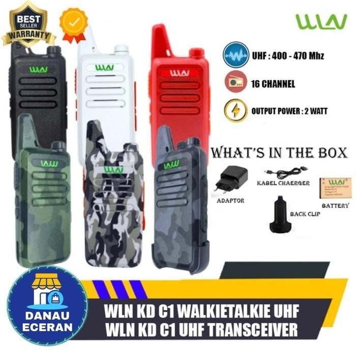 New WLN KD C1 WALKIETALKIE WLN KD C1 KD-C1 TANPA DESKTOP HT WLN SATUAN