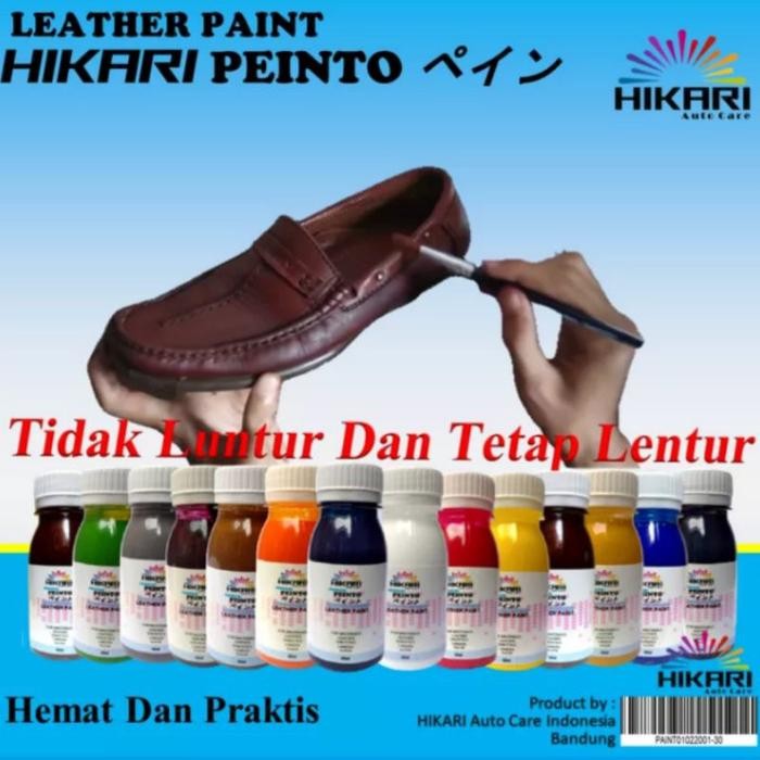 Ready Terlaris Cat Sepatu Permanen Pewarna sepatu Cat Tas Jok Mobil Kulit,