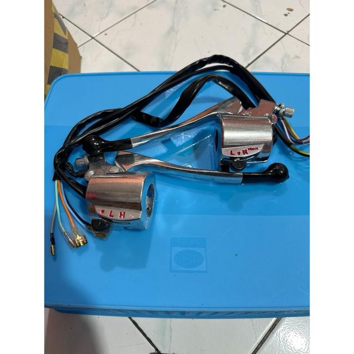 HOLDER GAS LUAR HONDA CB 125 CB 100 CG125 GL 100 Gl 125 SET HANDLE REM DAN KOPLING