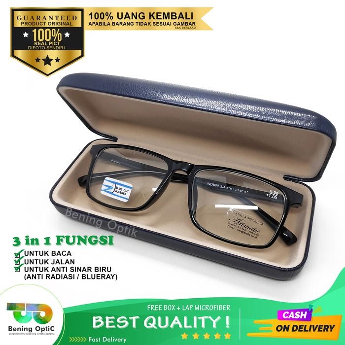 Pilihan- Kacamata Plus 3 In 1, Double Fokus,Untuk Baca Jalan Anti Radiasi2