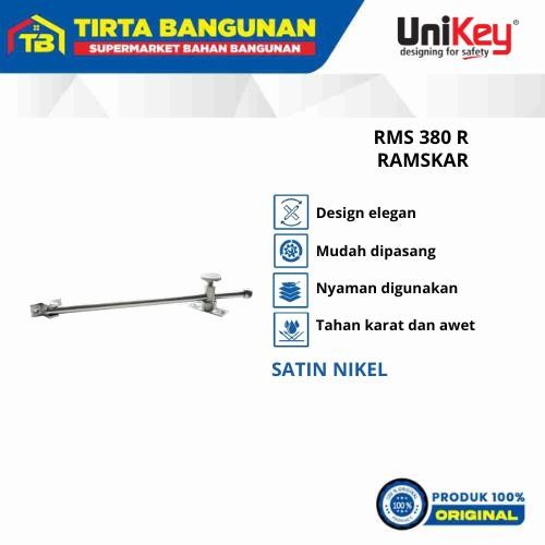 UNIKEY RMS 380 R RAMSKAR / HAK ANGIN / PENAHAN JENDELA SATIN NIKEL