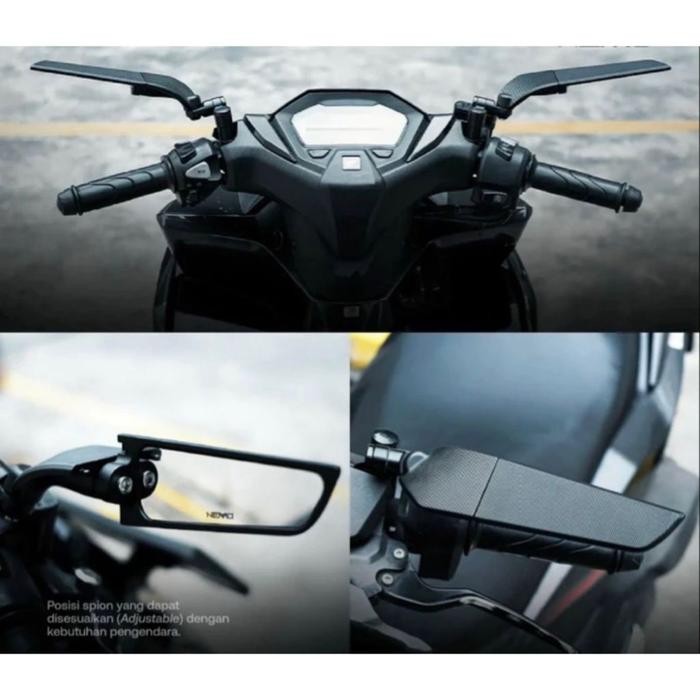 ASLI Promo Spion Winglet Termurah Kualitas Bahan Cnc Spion Winglet Model Rizoma Vario Pcx Beat Nmax