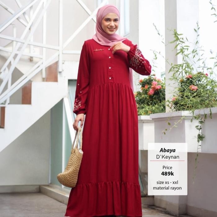 Abaya dannis A240803/abaya dannis terbaru Gamis Rayon Wanita Dewasa