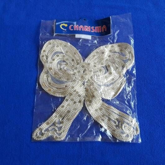Hiasan Baju Motif Pita Kupu-Kupu Besar