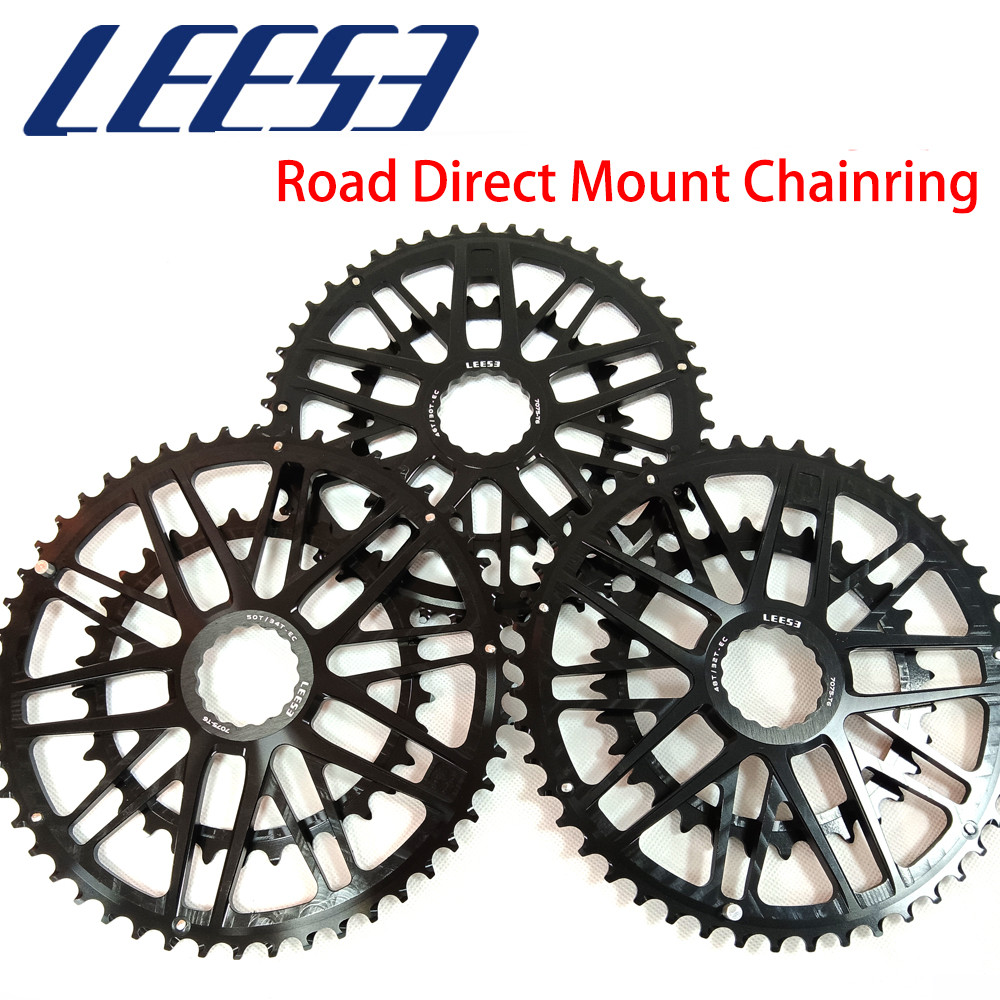 LEESE 46-30T 48-32T 50-34T Chainring Road Bike Double Chainring CNC Gravel Bike Chain Wheel for
