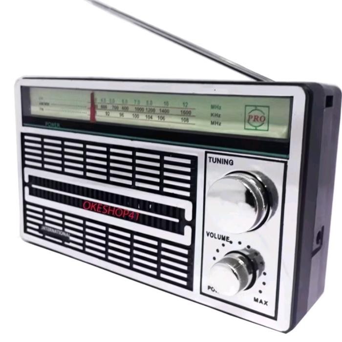 International Radio National F-4250 Ac Dc Original Fm Am Sw Portabel Dengan Baterai Operasional