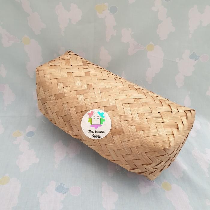 WADAH / TEMPAT dari anyaman BAMBU- BESEK PERSEGI PANJANG / IKAN / SATE