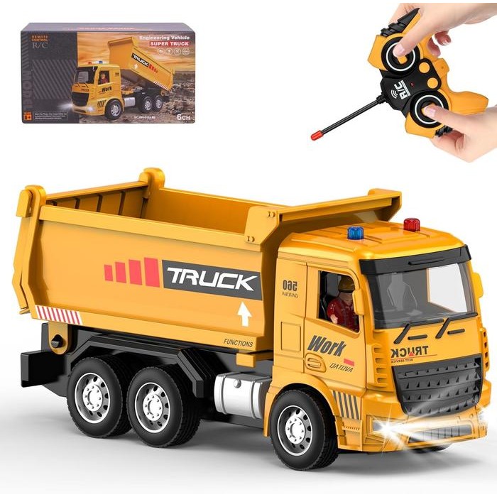 Mainan Rc Dump Truk Pasir Remote Control - Tidak Ada Merk - Toys Anak Baterai Rc Truk Canter Rc