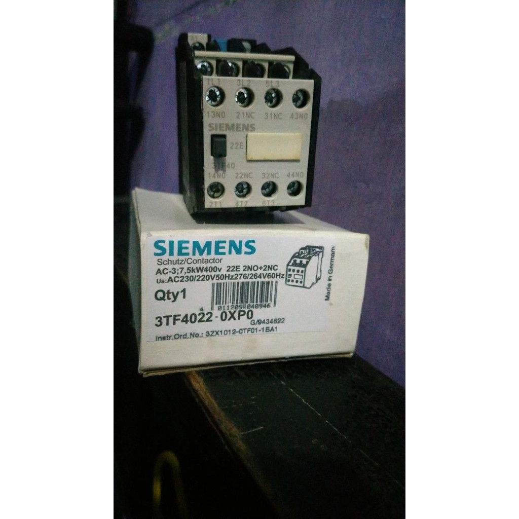 Spesial Kontaktor Siemens 3Tf40 22 110Vac / 220Vac Terlariss 