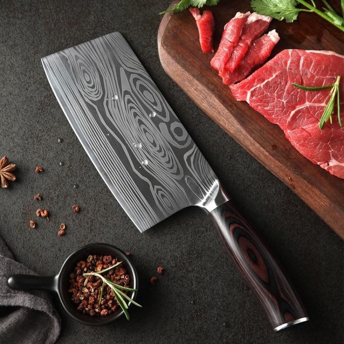 Pisau Daging Pisau Golok Besar Tajam Pisau Dapur Jepang Anti Karat