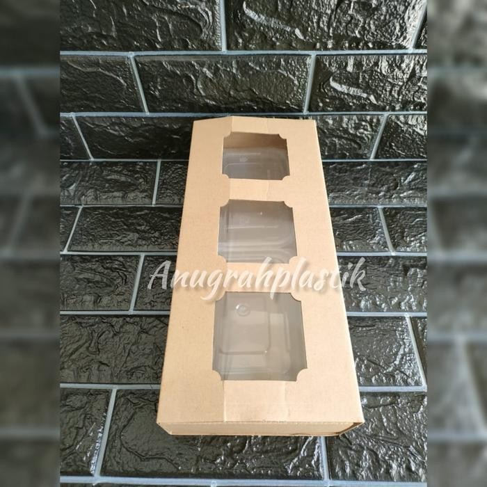 BOX TOPLES SLIDE 500 GRAM ISI 3 / DUS COKLAT HAMPERS PER 10