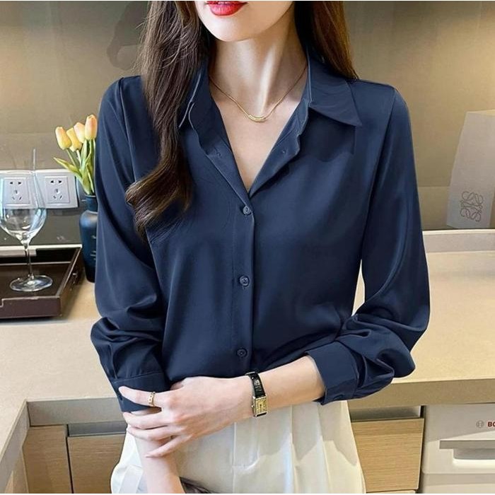 TERMURAH Kemeja Putih Wanita Kemeja Basic Wanita Hem Putih Wanita Kemeja Hitam Wanita Kemeja Putih