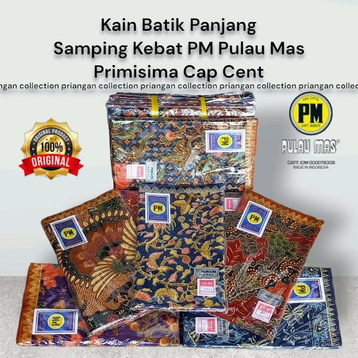 ypa5- Kain Batik Panjang Samping Kebat Pm Pulau Mas