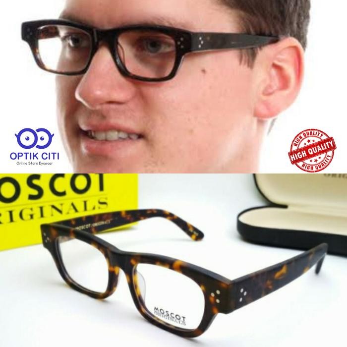 Promo Frame Kacamata Pria Kotak Moscot Hyman Premium Grade Original
