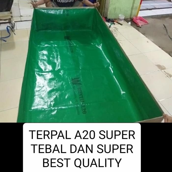 Terpal Kolam A20 Ukuran 1X2/1X3 Dll Kolam Ikan Pasti Ori