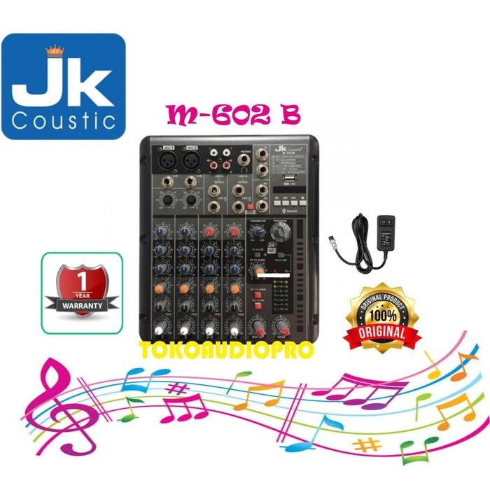 Termurah Jk Coustic M602B Mixer Audio Jk Coustic M-602B Terlariss 