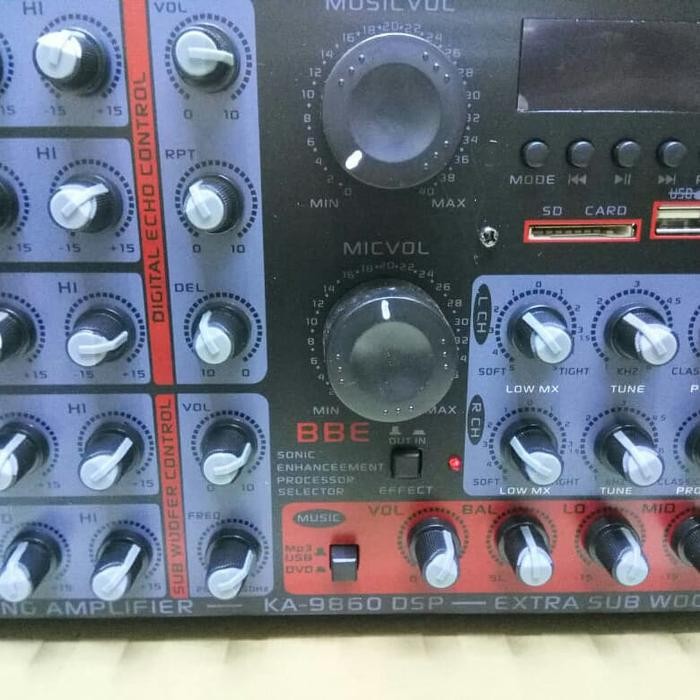Bagus Power Mixer 5 Channel Megavox Usb Sd Plus Prosesor Bbe Terlariss 