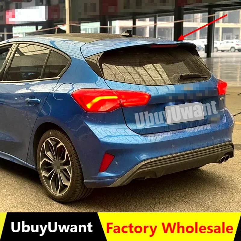 Car Styling For Ford Focus Spoiler 2019-2020 Abs Plastic Unpainted Primer Color Rear Spoiler Wing