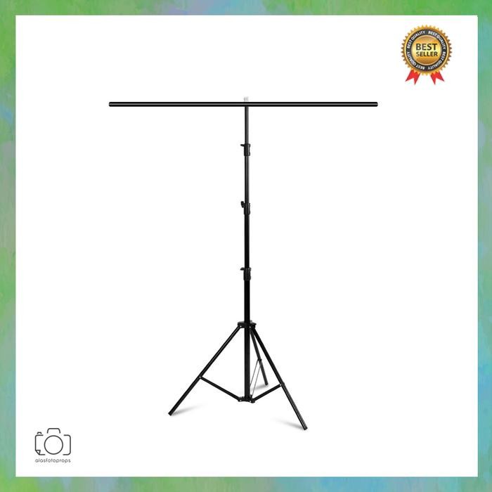 Stand Background Backdrop Photography T-Shape / Tiang Green Screen Terlaris