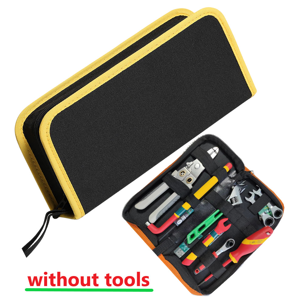 BEST Yellow Edges Tool Bag Orange Edge Electrician Canvas Repair Kit Bags Chisel Roll Electrical Too