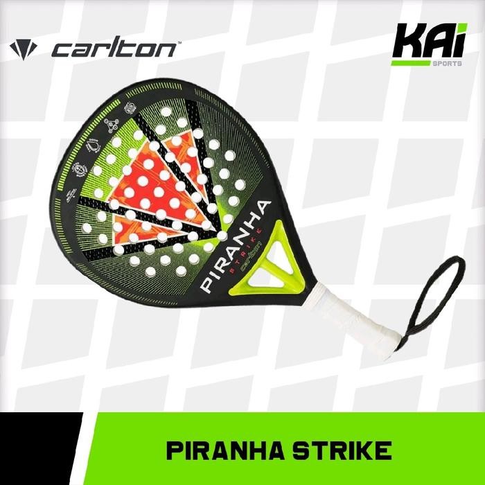 Raket Padel Carlton Piranha Strike Unisex Padel Racket - Black/Green