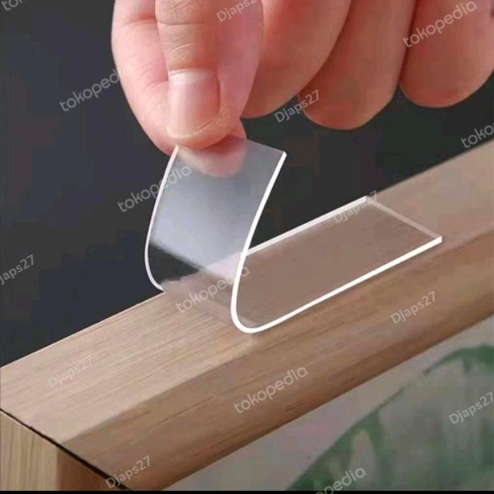 BONDING SIDE DOUBLE SIDE TAPE TRANSPARAN BENTUK PERSEGI PAPAN NANO DS