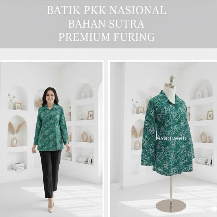 Baju Pkk Nasional Wanita Premium Seragam Pkk Wanita Batik Pkk Nasional Furing Kain Pkk Atasan Pkk