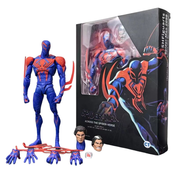 Spiderman 2099 Anime Figure Spiderman Across The Spider-Verse Part One Shf Action Figurine Model