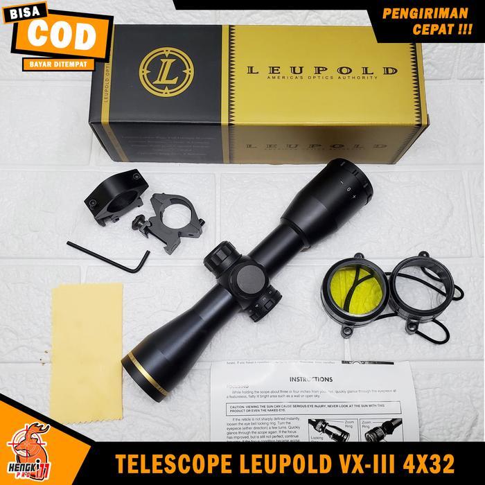 Leupold 4X32 Leupold Vx-Iii 4X32 Fix Zo-Om Ring Gold Import
