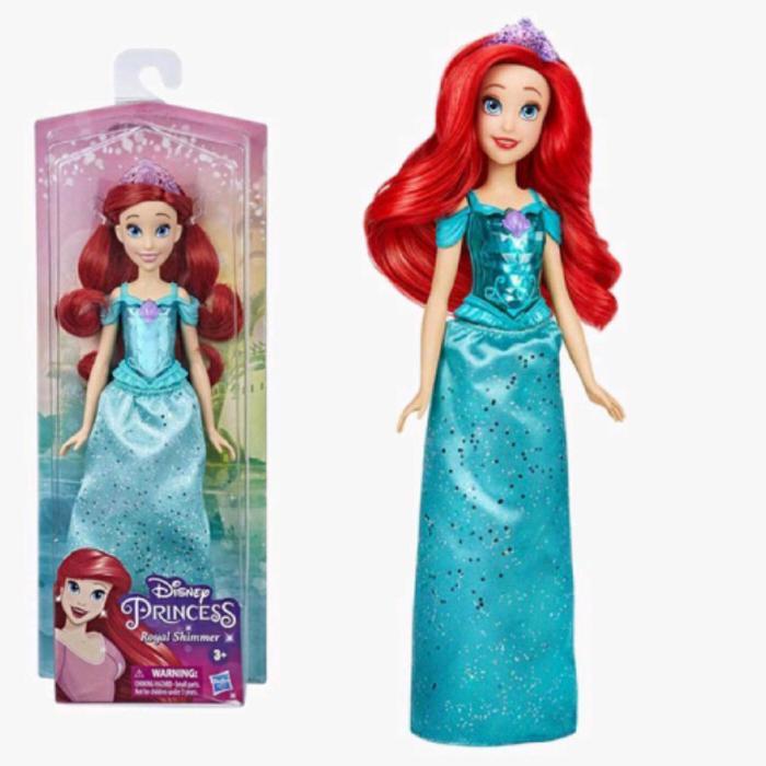 Princess New Ariel Jasmine Rapunzel Royal Shimmers Doll Hasbro - Ariel