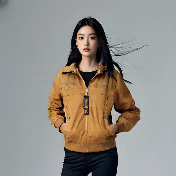 BERMUTU Whyme Jaket Sailor Wanita Zipper Parasut Ritsleting