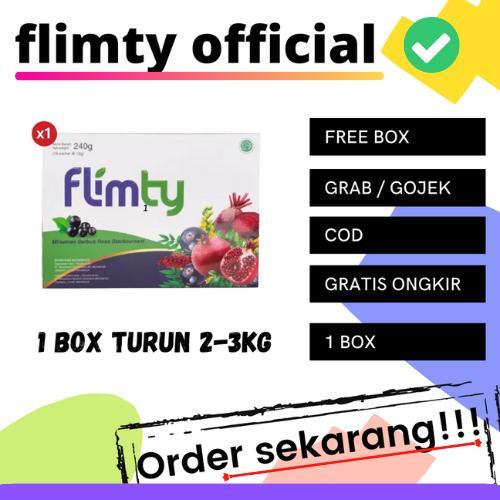 Flimty Fiber Drink 1 Box 16 Sachet Original - Filmty Flimtea Flymty Terbaru 