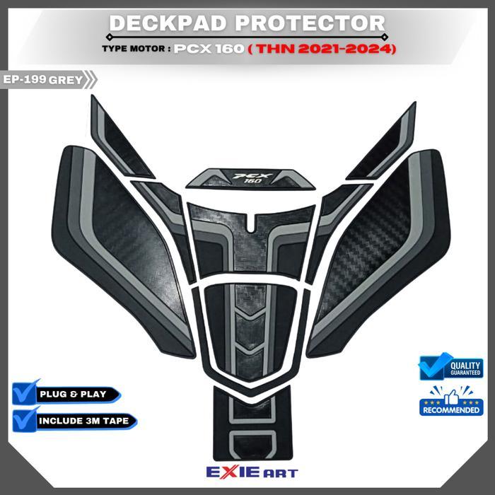 NEW DECKPAD PCX 160 - TANKPAD HONDA PCX 160 - AKSESORIS DECK PAD PCX 160