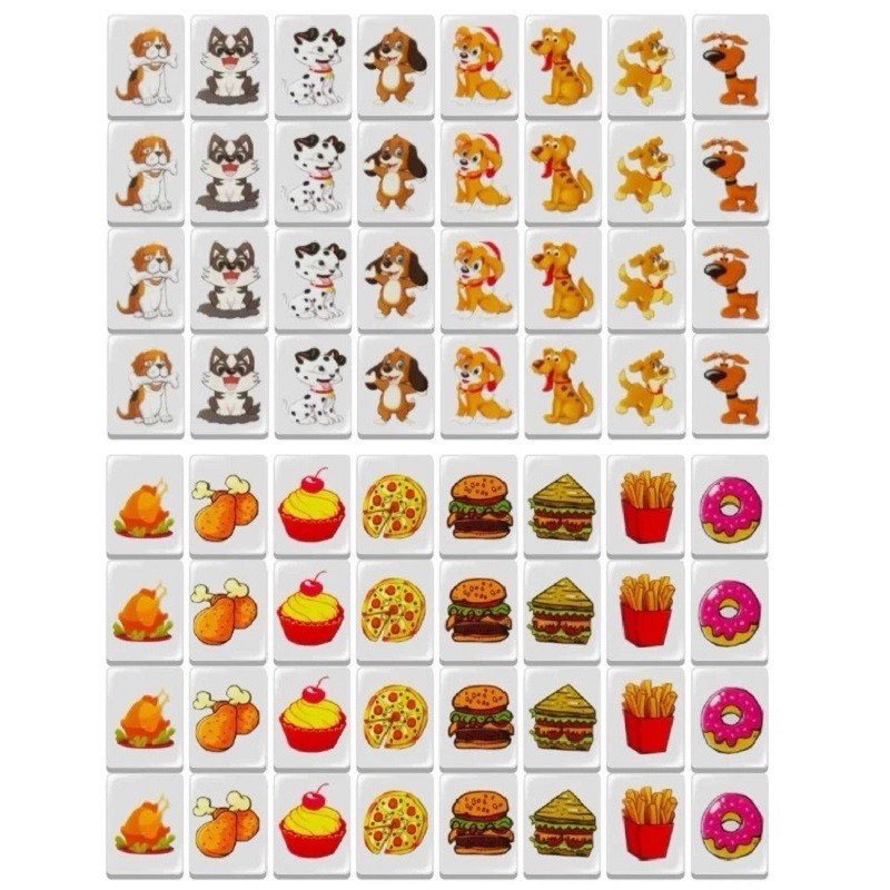 Seaside escape Mahjong Blocks Tiktok 64 Pcs Mahjong Seaside Escape Tile Game Pattern of Flag Ball