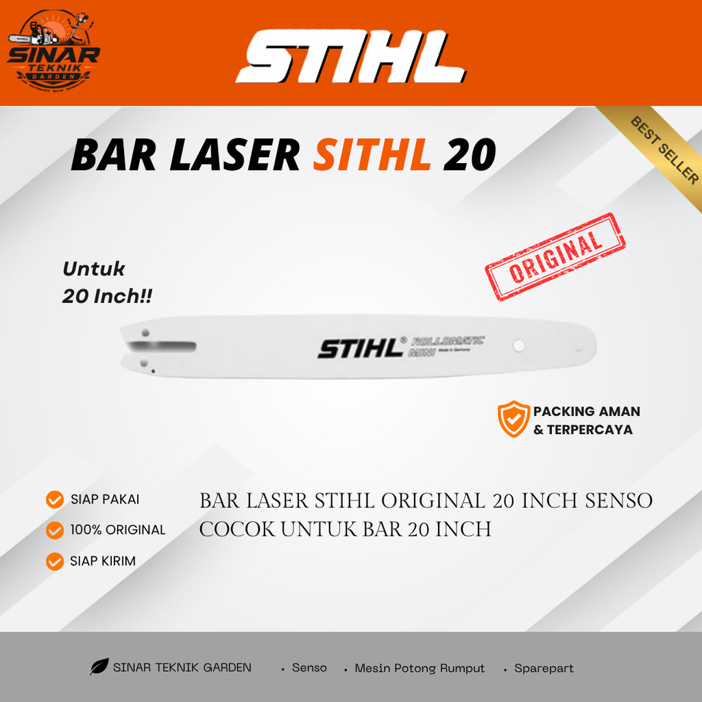 BAR LASER STIHL ORIGINAL 20 INCH SENSO COCOK UNTUK BAR 20 INCH