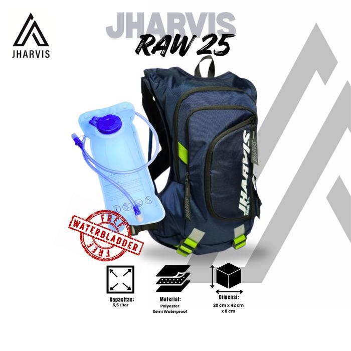 Wimcycle United - Jharvis Raw 25. Tas Ransel Motor Touring Hydropack Trail . Tas Sepeda 5L Water