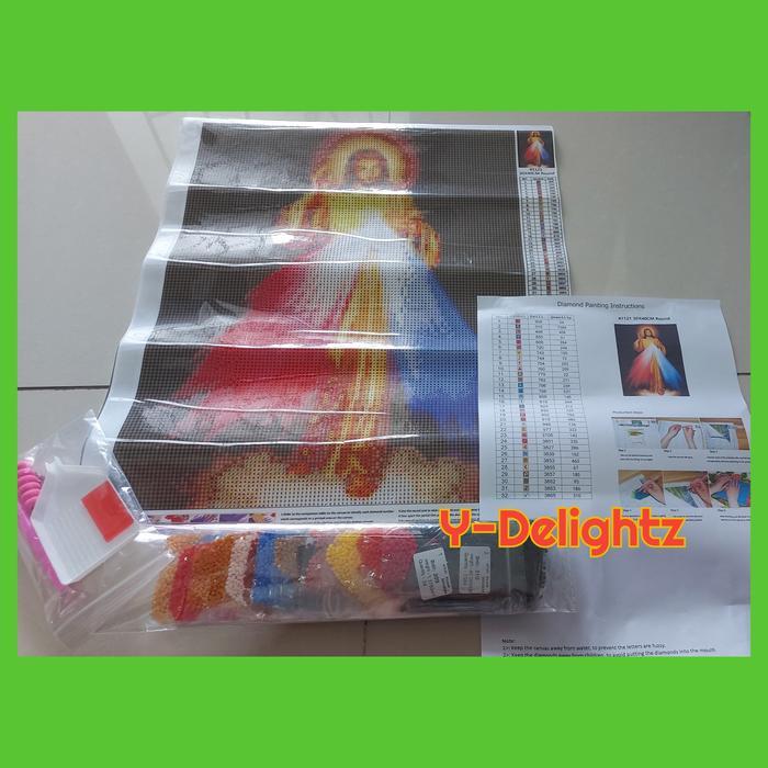 Promo Diy Diamond Painting Full Round - Yesus Kerahiman Ilahi