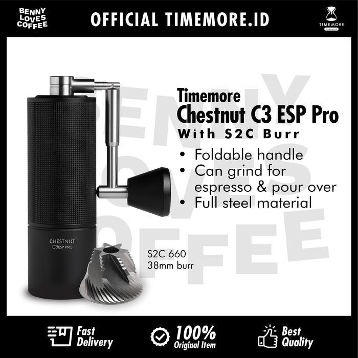Timemore C3 ESP Pro hand grinder Top