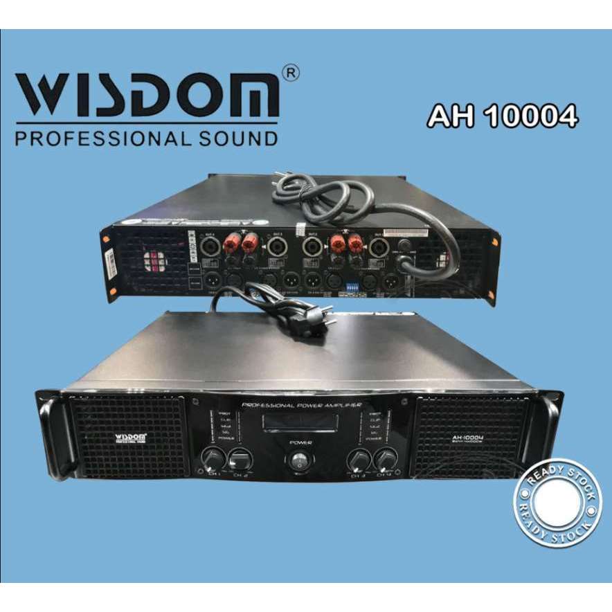 Power Wisdom AH 10004 4-Channel Power Amplifier AH10004