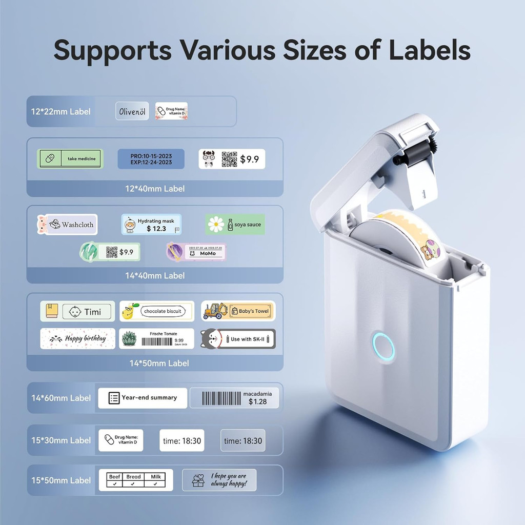 D110M Niimbot Label Thermal Sticker Printer Wireless Bluetooth Portable Mini Machine Barcode Code UV
