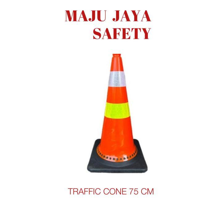 Cone Kerucut 75Cm / Traffic Cone 75Cm /Safety Cone 75Cm Murah Sarang Tawon Premium
