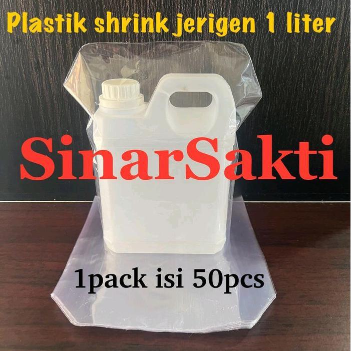 isi 50pcs Plastik segel jerigen 1 liter 1000ml jerigen pendek - plastik shrink